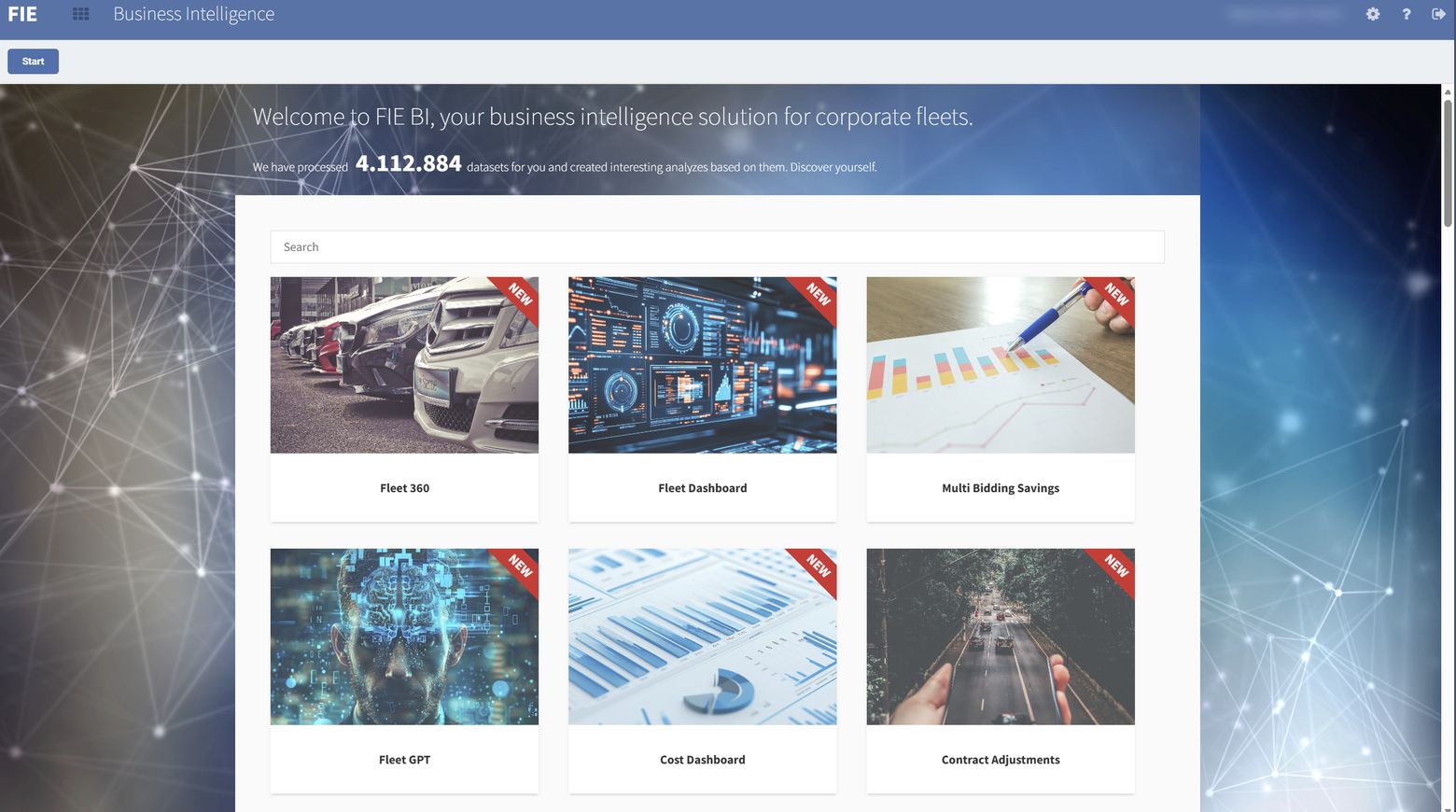 FIE Business Intelligence: Portal mit Auswertungen zu Fuhrpark, Kosten, Vertragsanpassungen und Einsparungen aus Mehrfachausschreibungen